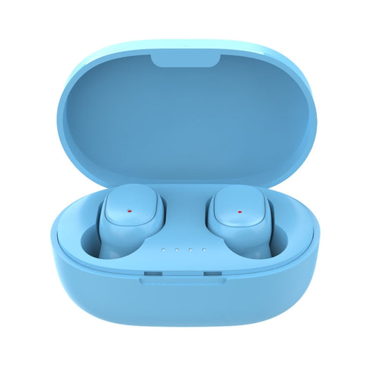 A6S IPX4 Waterproof Bluetooth 5.0 Wireless Bluetooth Earphone with Charging Box, Support for HD Calls & Siri & IOS Power Display (Blue)