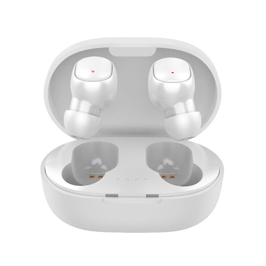 A6S IPX4 Waterproof Bluetooth 5.0 Wireless Bluetooth Earphone with Charging Box, Support for HD Calls & Siri & IOS Power Display (White)