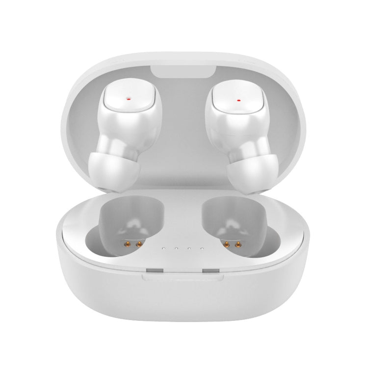 A6S IPX4 Waterproof Bluetooth 5.0 Wireless Bluetooth Earphone with Charging Box, Support for HD Calls & Siri & IOS Power Display (White) - Bluetooth Earphone by buy2fix | Online Shopping UK | buy2fix