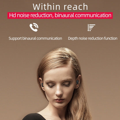 A6S IPX4 Waterproof Bluetooth 5.0 Wireless Bluetooth Earphone with Charging Box, Support for HD Calls & Siri & IOS Power Display (Pink) - Bluetooth Earphone by buy2fix | Online Shopping UK | buy2fix