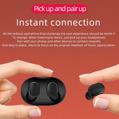 A6S IPX4 Waterproof Bluetooth 5.0 Wireless Bluetooth Earphone with Charging Box, Support for HD Calls & Siri & IOS Power Display (Pink) - Bluetooth Earphone by buy2fix | Online Shopping UK | buy2fix