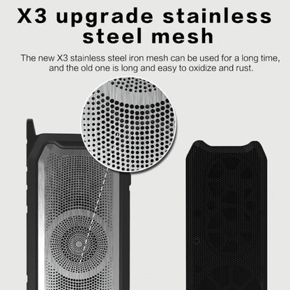 X3 5W Outdoor IPX7 Waterproof Wireless Bluetooth Speaker, Support Hands-free / USB / AUX / TF Card (Army Green) - Waterproof Speaker by buy2fix | Online Shopping UK | buy2fix