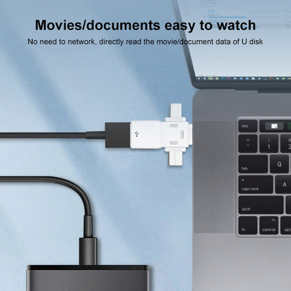 USB 2.0 to 8 Pin + USB-C / Type-C + Micro USB OTG Adapter by buy2fix