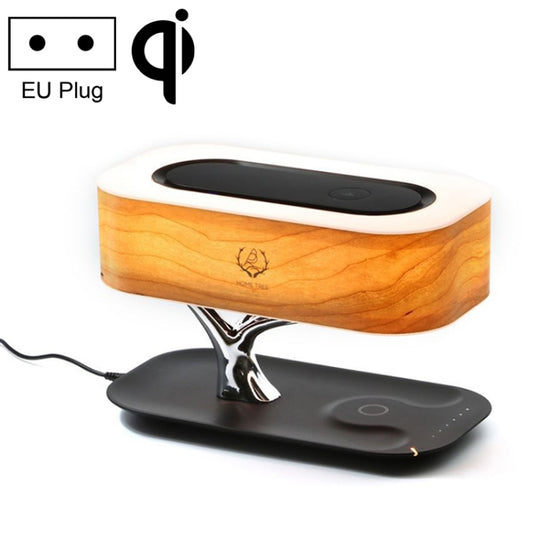 Tree Light Bluetooth-Lautsprecher, Schreibtischlampe, Telefon, kabelloses Ladegerät, EU-Stecker