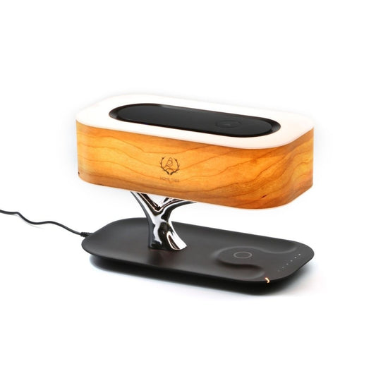 Tree Light Bluetooth Speaker Desk Lamp Phone Wireless Charger, EU Plug - Wireless Charger by buy2fix | Online Shopping UK | buy2fix