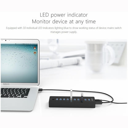 ORICO P10-U3-V1 10 USB 3.0 Ports HUB, Specification: US Plug by buy2fix
