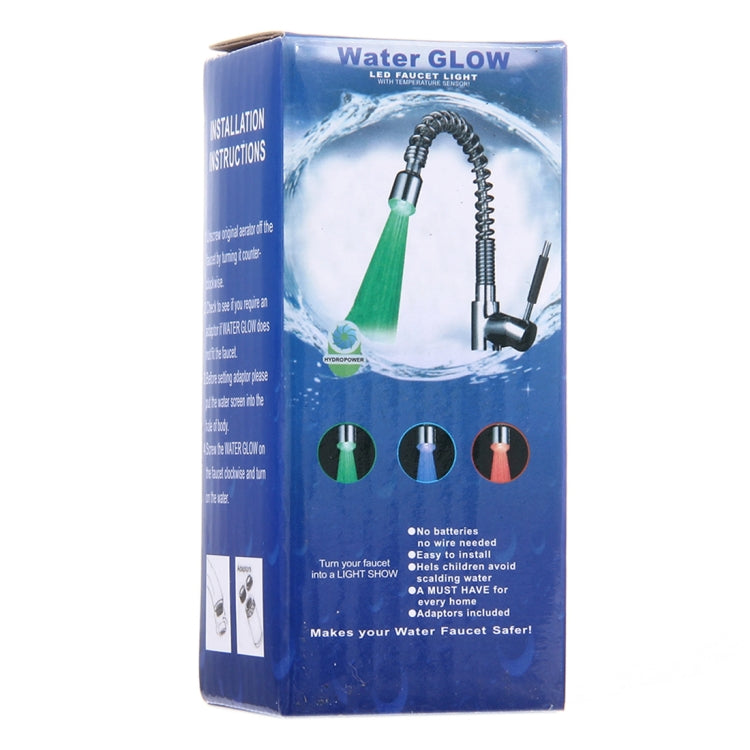 SDF-B6 1 LED ABS Colorful Change LED Faucet Light Water Glow Shower, Size: 58 x 24mm, Interface: 22mm (Silver) - Shower Head by buy2fix | Online Shopping UK | buy2fix
