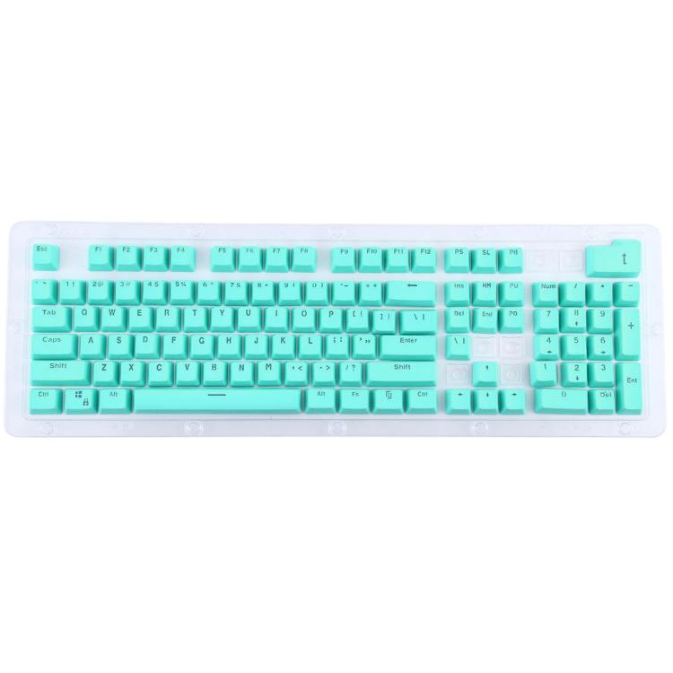 104 Keys Double Shot PBT Backlit Keycaps for Mechanical Keyboard (Mint Blue) by buy2fix