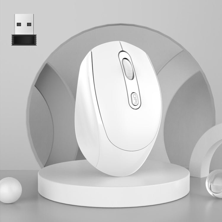 M107 4-buttons 1600 DPI 2.4GHz Wireless Mouse, Battery Version (White) by buy2fix