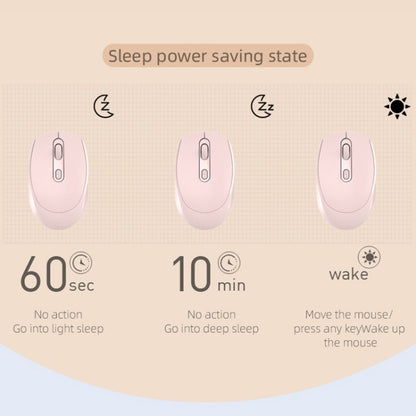 M107 4-buttons 1600 DPI 2.4GHz Wireless Mouse, Battery Version (Pink) by buy2fix