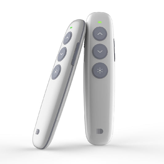 Doosl DSIT007 2.4GHz Rechargeable Powerpoint Presentation Wireless Cliker Remote Control Pen, Control Distance: 10m(White) -  by DOOSL | Online Shopping UK | buy2fix
