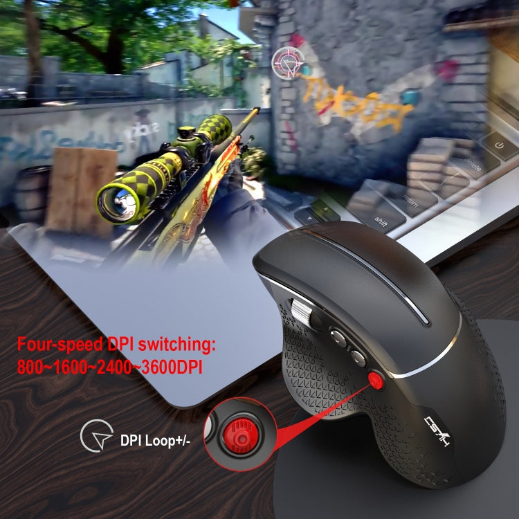 HXSJ T32 Ergonomic Design 2.4G Wireless Vertical Mouse - Wireless Mice by HXSJ | Online Shopping UK | buy2fix