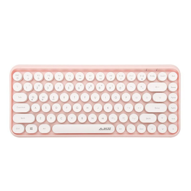 Ajazz 308I Tablet Mobile Phone Computer Household Office Wireless Keyboard(Pink) by buy2fix