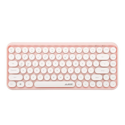Ajazz 308I Tablet Mobile Phone Computer Household Office Wireless Keyboard(Pink) by buy2fix