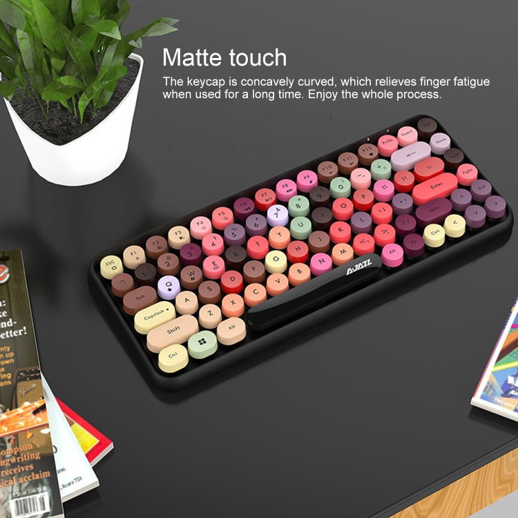 Ajazz 308I Tablet Mobile Phone Computer Household Office Wireless Keyboard(Pink) by buy2fix