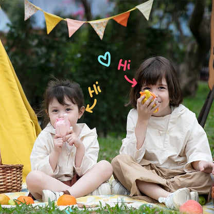 adj-847 Cartoon Bee-shaped Children Walkie-talkie Wireless 3km Call Outdoor Parent-child Interactive Toy with Flashlight & Anti-lost Lanyard (Pink) - Children by buy2fix | Online Shopping UK | buy2fix