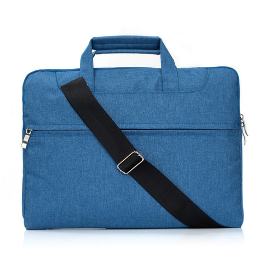 Portable One Shoulder Handheld Zipper Laptop Bag, For 11.6 inch and Below Macbook, Samsung, Lenovo, Sony, DELL Alienware, CHUWI, ASUS, HP (Blue) by buy2fix