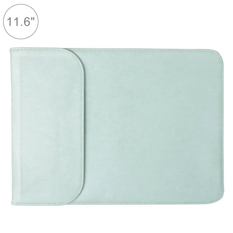 11.6 inch PU + Nylon Laptop Bag Case Sleeve Notebook Carry Bag, For MacBook, Samsung, Xiaomi, Lenovo, Sony, DELL, ASUS, HP(Mint Green) by buy2fix