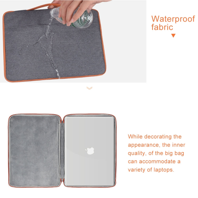 11.6 inch Fashion Casual Polyester + Nylon Laptop Handbag Briefcase Notebook Cover Case, For Macbook, Samsung, Lenovo, Xiaomi, Sony, DELL, CHUWI, ASUS, HP(Pink) by buy2fix