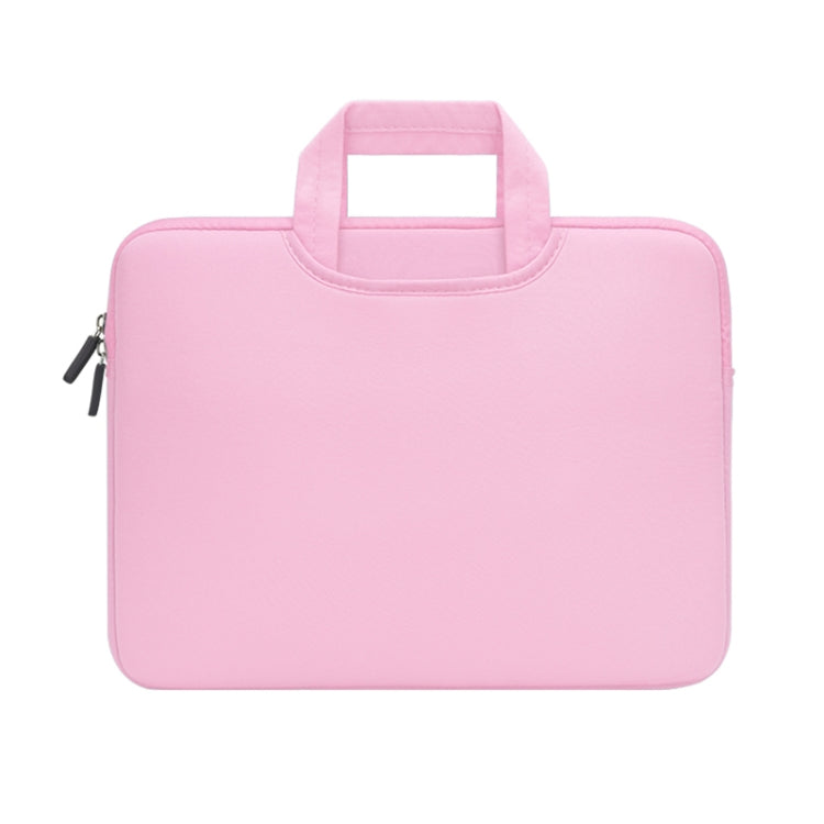 13.3 inch Portable Air Permeable Handheld Sleeve Bag for MacBook Air / Pro, Lenovo and other Laptops, Size: 34x25.5x2.5cm(Pink) - 13.3 inch by buy2fix | Online Shopping UK | buy2fix