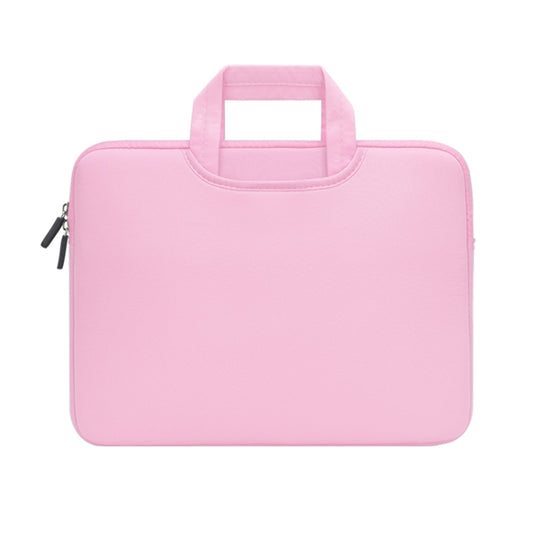 13.3 inch Portable Air Permeable Handheld Sleeve Bag for MacBook Air / Pro, Lenovo and other Laptops, Size: 34x25.5x2.5cm(Pink) - 13.3 inch by buy2fix | Online Shopping UK | buy2fix