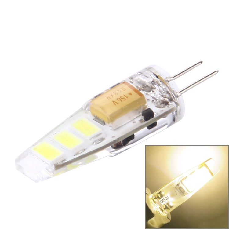 G4 2W 100LM Corn Light Bulb, 6 LED SMD 5730 Silicone, DC 12V(White Light) by buy2fix