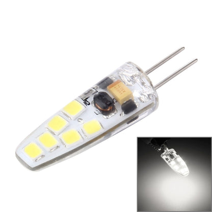 G4 2W 180LM Corn Light Bulb, 12 LED SMD 2835 Silicone, DC 12V, Small Size: 4.1x1x1cm(White Light) by buy2fix