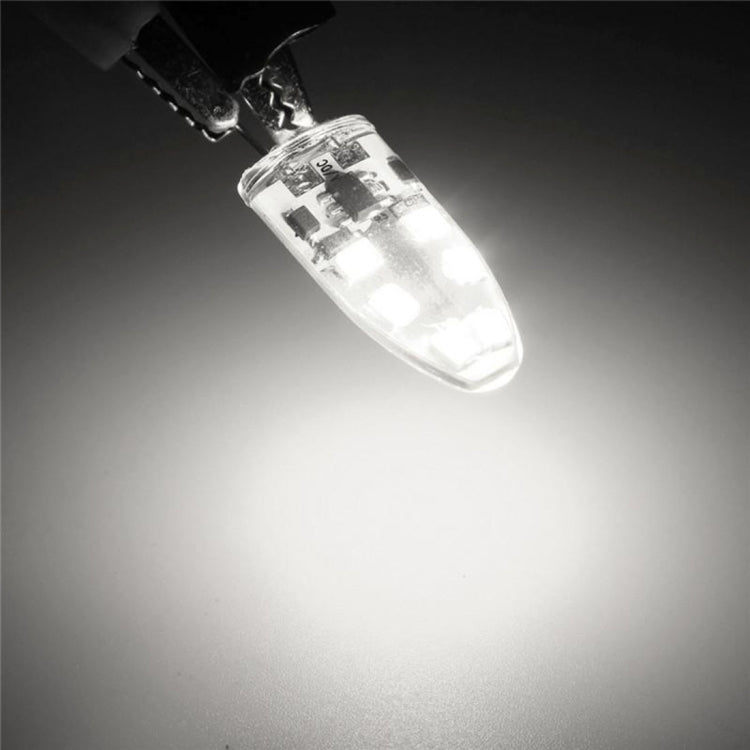 G4 2W 180LM Corn Light Bulb, 12 LED SMD 2835 Silicone, DC 12V, Small Size: 4.1x1x1cm(White Light) by buy2fix