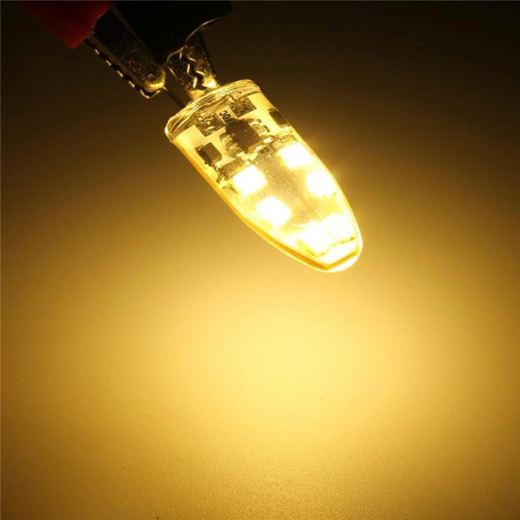 G4 2W 180LM Corn Light Bulb, 12 LED SMD 2835 Silicone, DC 12V, Small Size: 4.1x1x1cm(Warm White) by buy2fix