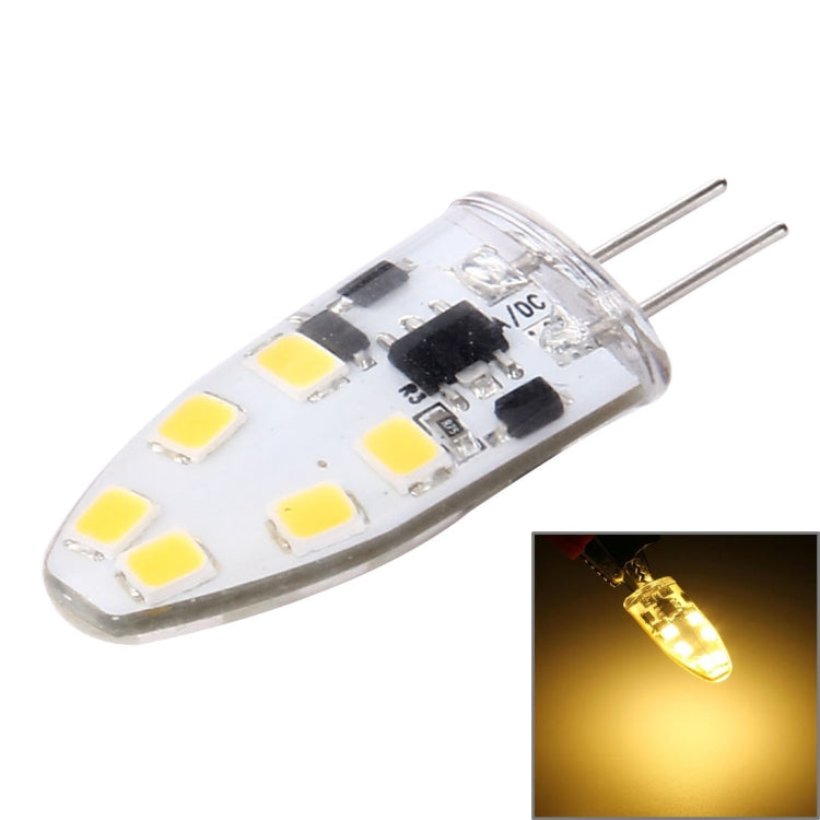 G4 2W 180LM Corn Light Bulb, 12 LED SMD 2835 Silicone, DC 12V, Big Size: 3.9x1.4x0.9cm(Warm White) by buy2fix