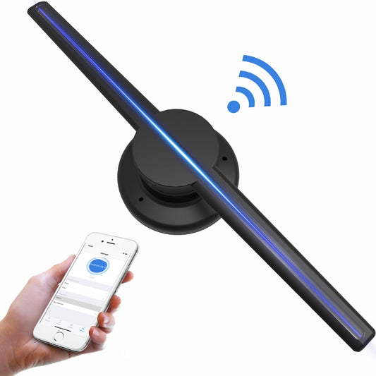 42cm Diameter 3D Holographic Display, WiFi App Control, 640 x 640 Pixels Resolution 320 LEDs Billboard, Support Micro SD Card - Accessories & Parts by buy2fix | Online Shopping UK | buy2fix