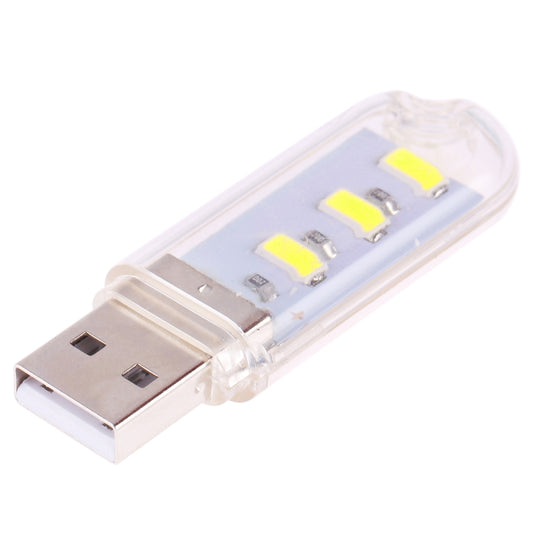3 LEDs 5730 SMD USB LED Book Light Portable Night Lamp(White Light) - USB Light by buy2fix | Online Shopping UK | buy2fix