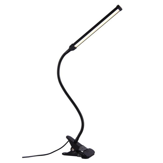 LED Desk Lamp 8W Folding Adjustable USB Charging Eye Protection Table Lamp, USB Charge Version(Black)