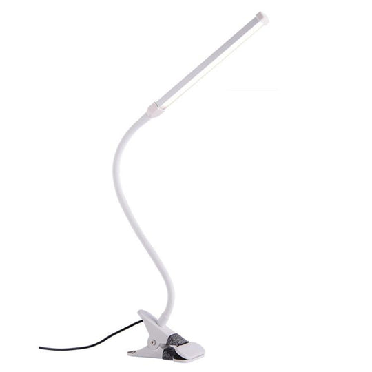 LED Desk Lamp 8W Folding Adjustable USB Charging Eye Protection Table Lamp, USB Charge Version(White)