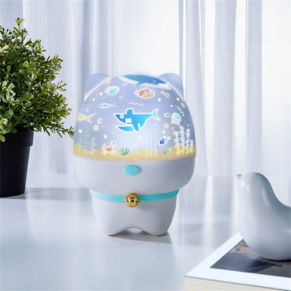 TW-S004 Creative Cute Pet Bluetooth Audio Projection Lamp(White) by buy2fix