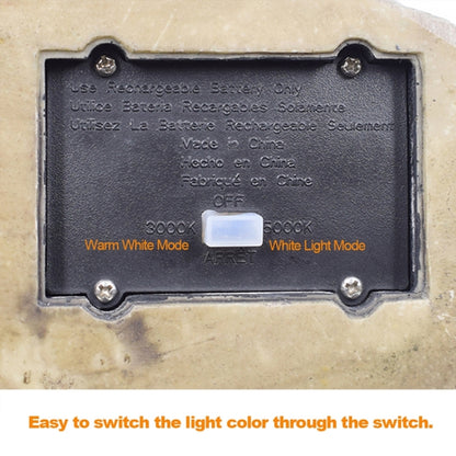 Solar Powered Simulated Stone Spotlight LED Light IP65 Waterproof Outdoor Garden Lawn Lamp by buy2fix