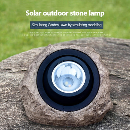 Solar Powered Simulated Stone Spotlight LED Light IP65 Waterproof Outdoor Garden Lawn Lamp by buy2fix