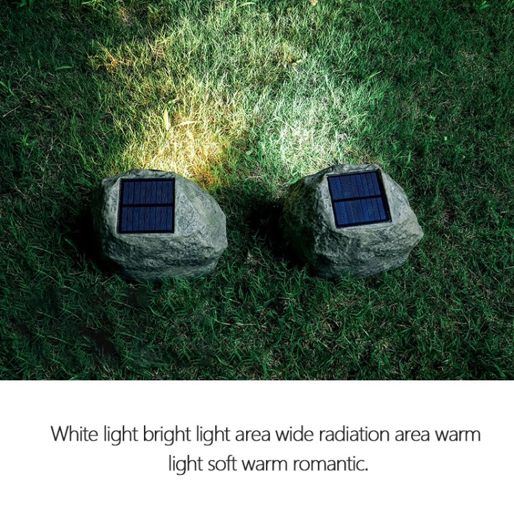 Solar Powered Simulated Stone Spotlight LED Light IP65 Waterproof Outdoor Garden Lawn Lamp by buy2fix