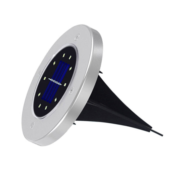 2 PCS 10 LEDs Solar Powered Buried Light Under Ground Lamp IP65 Waterproof Outdoor Garden Street Light (White Light) by buy2fix