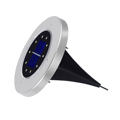 2 PCS 10 LEDs Solar Powered Buried Light Under Ground Lamp IP65 Waterproof Outdoor Garden Street Light (White Light) by buy2fix