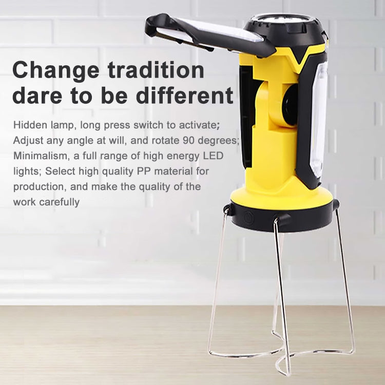 Multifunctional USB Charging Camping Lamp Outdoor Tent Portable Lamp Flashlight Table Lamp (Red) by buy2fix