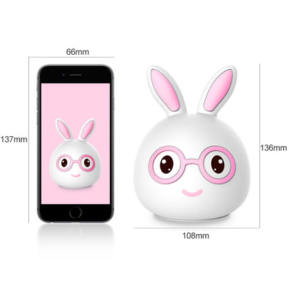 Happy Rabbit Creative Touch 3D LED Decorative Night Light, USB Charging Version (Blue) by buy2fix