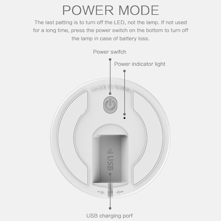 Happy Rabbit Creative Touch 3D LED Decorative Night Light, USB Charging Version (Blue) by buy2fix