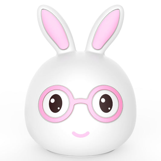 Smiling Rabbit Creative Touch 3D LED Decorative Night Light, USB Charging Version (Pink) by buy2fix