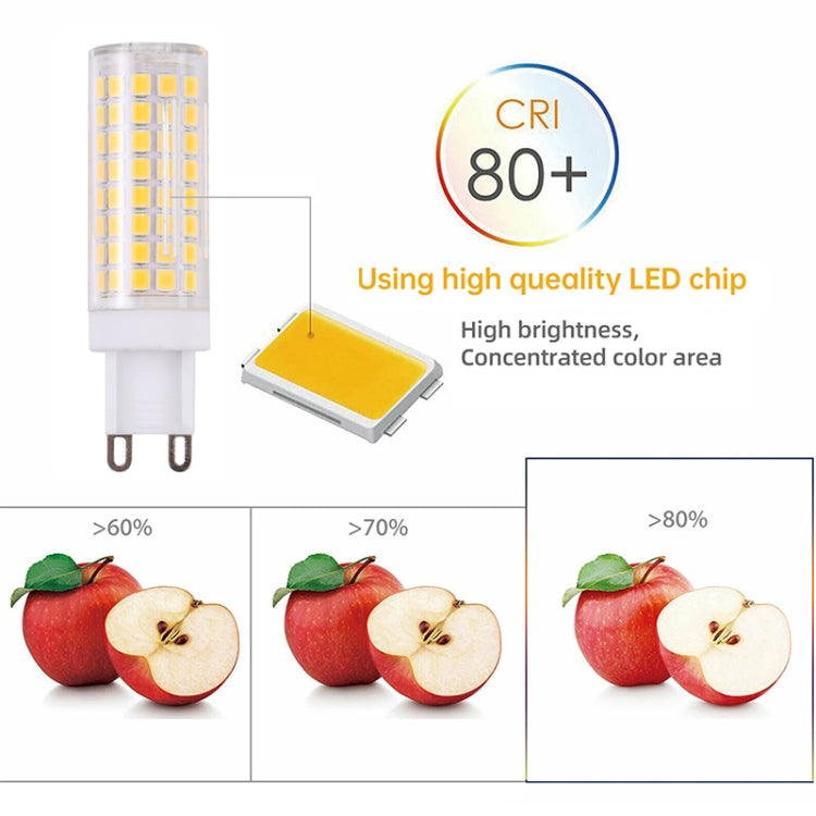 G9 102 LEDs SMD 2835 2800-3200K LED Corn Light, AC 110V(Warm White) by buy2fix