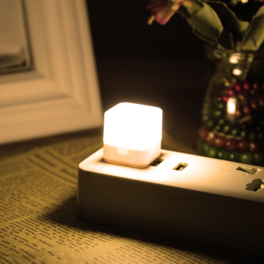 Cube LED USB Mini Night Light (Warm White) - USB Light by buy2fix | Online Shopping UK | buy2fix