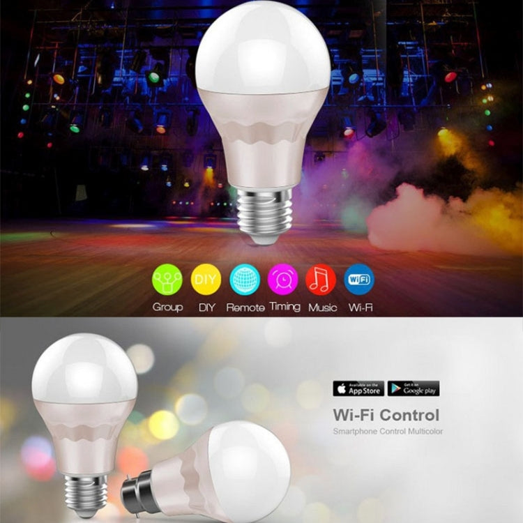 E26 / E27 Port 10W RGB+White Light LED WiFi Smart Light Bulb , Works with Alexa Echo & Google Home, Effective Control Distance: 50m, AC 110V - Smart Light Bulbs by buy2fix | Online Shopping UK | buy2fix