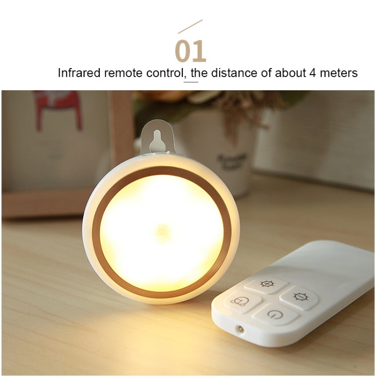 CL037 Warm White Light Infra-red Remote Control LED Night Light , USB Charging Bedroom Wall Light, Remote Control Dstance: 3-5m by buy2fix