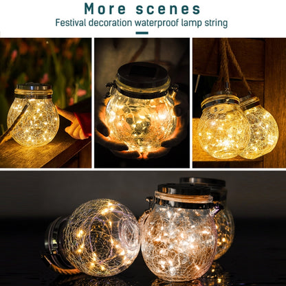 Solar Energy Glass Bottle Pendent Lamp IP55 Waterproof Outdoor Garden Decoration Light (Warm White) by buy2fix