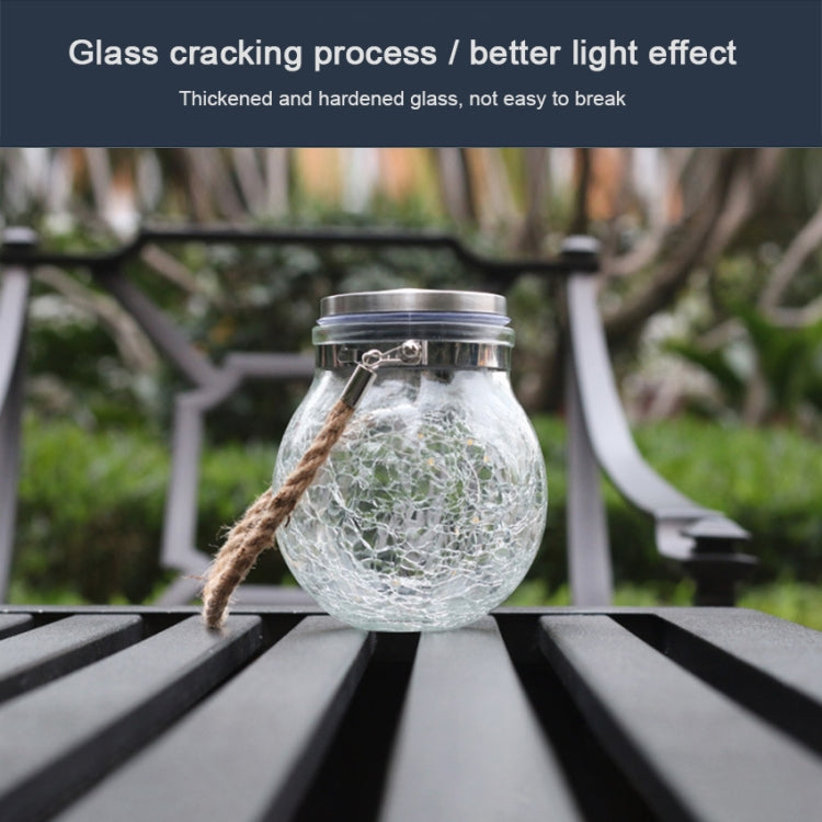Solar Energy Glass Bottle Pendent Lamp IP55 Waterproof Outdoor Garden Decoration Light (Warm White) by buy2fix